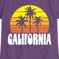 thumbnail image 3 of Instant Message - California Retro Sunset - Toddler & Youth Girls Short Sleeve Graphic T-Shirt, 3 of 6
