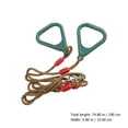 thumbnail image 2 of CHUANK 1Pair Kids Fitness Gym Rings Safe Indoor Pull-up Rings Workout Training Handles, 2 of 7