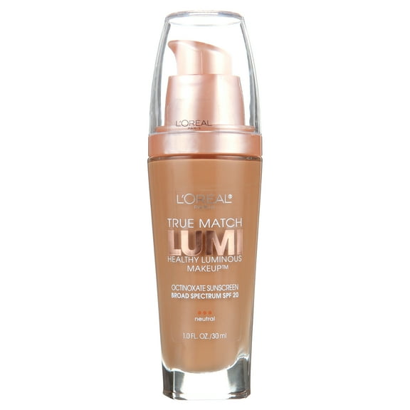 L'Oréal Paris True Match Lumi SPF 20 Liquid Foundation Makeup, N4 Buff Beige, 1 fl oz
