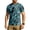 Green, variant on Men's Athletic Workout T-Shirts Moisture Wicking Cooling Running Shirts Camo Short Sleeve Performance Tee with Glasses Hanging