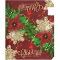 thumbnail image 3 of Christmas Poinsettia and Snowflakes Magnetic Mailbox Cover Standard Size for Garden Yard Outdoor Decorations-18 x 20.8", 3 of 5