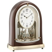 Seiko Clock Table Clock Standard Radio Clock Twin Pa Brown Metallic BY239B SEIKO