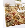 thumbnail image 2 of Unique Loom Barista Rustic Warm Color Area Rug 9' x 12' Rectangular Beige/Black, 2 of 10
