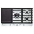 thumbnail image 2 of CBGJ3627S 36 Inch Smart Gas Cooktop 22K BTU EasyClean Cooktop Backlit Weighted Knobs ThinQ App, 2 of 4