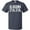 Navy Blue, variant on Alabama Papa Distressed White Text T-Shirt