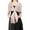 Light Pink, variant on Women's Fashion Solid Color Shawl Scarf with Shiny Metal Buckle Detail for Elegant Style Gold One Size