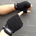 thumbnail image 1 of Guantes de medio dedo sin dedos para hombres, manoplas de reparación de utensilios, antideslizantes, elegantes, para ciclismo, gimnasio, Fitness, deportes Fivean Guantes deportivos, 1 of 2