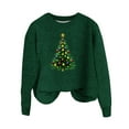 thumbnail image 4 of Christmas Sweater for Women women’s Sweaters Casual Loose Fit Round Neck Long Sleeve Christmas Print Pullover Sweater, 4 of 4