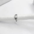 thumbnail image 3 of Moonstone Ring Elegant Titanium Steel Geometric Pattern Irregular Design Jewelry Durable Statement Band For Men Women, 3 of 4