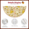thumbnail image 3 of Bingfone Christmas Tree Skirt Mat Christmas Decoration Interior 48" -Cute Bee Gnomes, 3 of 6