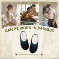 thumbnail image 7 of Daiia Colorful Flower Bird Print Women’s Fuzzy Slippers Memory Foam Lightweight House Shoes Cozy Loafer Flannel House Shoes-44/45, 7 of 7