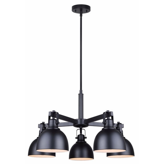 ICH622A05BK Canarm Inc Polo - 5 Light Chandelier-65.5 Inches Tall and 25 Inches Wide
