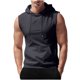thumbnail image 2 of Ceisia Breathable Soft Men's Slim Fit Solid Color Hooded Sleeveless Vest with Kangaroo Pocket Gift, 2 of 9