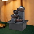 thumbnail image 1 of twisto Indoor Waterfall Fountain Decor Landscape Decoration Tabletop Water Fountain, 1 of 8