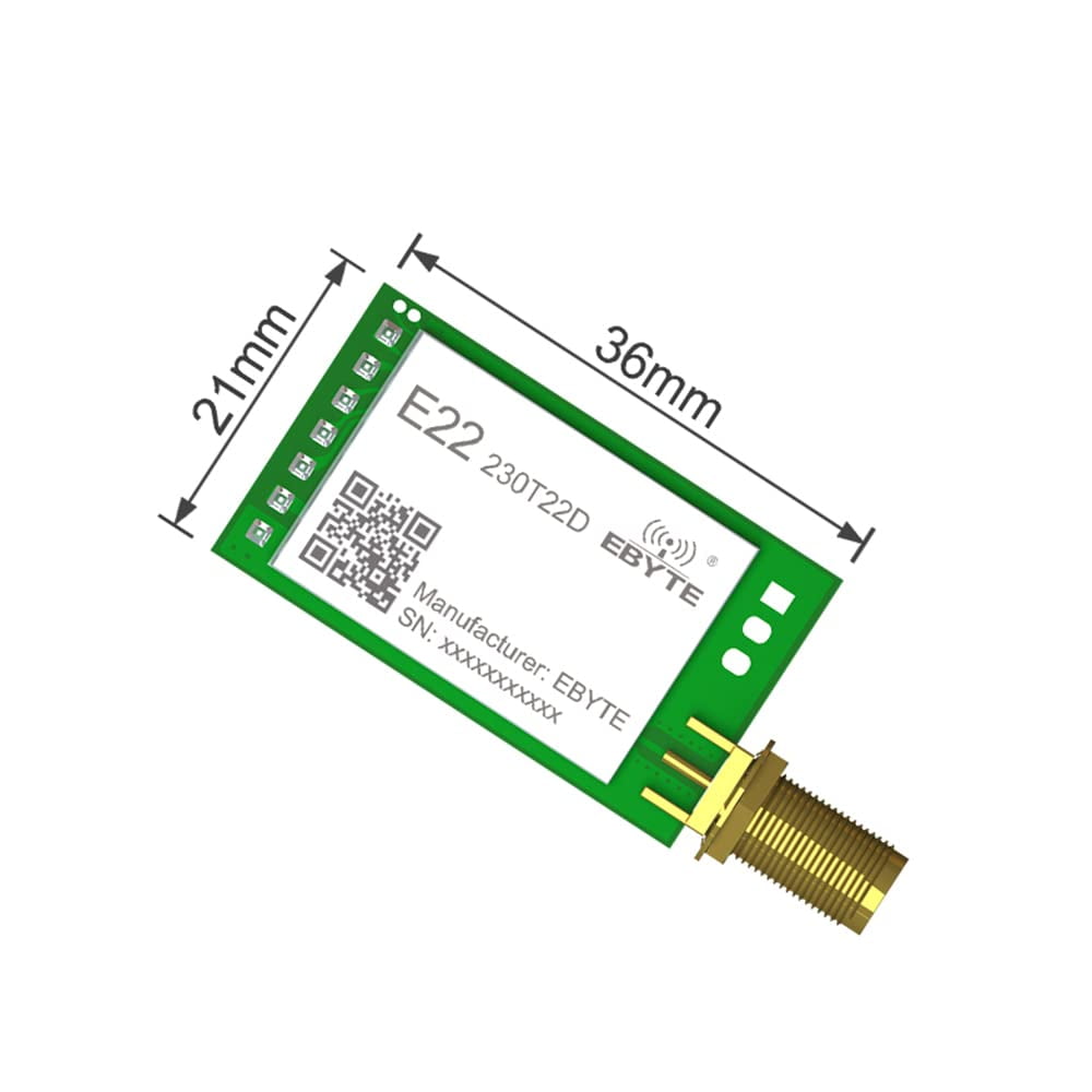 Lora Wireless RF Module 230MHz E22-230T22D Low Power 22dBm 5Km SMA-K RF Interface for Industrial Manufacturing. Smart Home, Smart Farm, Hotel