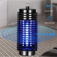 thumbnail image 3 of Bug Zapper interior/exterior, atracción UV + trampa de insectos para inhalación de viento lámpara atrayente de plagas ecológica recargable portátil, 3 of 5