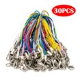 thumbnail image 2 of 1-30Pcs Hand Wrist Lanyard for Cellphone Lanyard Lariat Cords Lobster Clasp Rope Keychains Hooks Mobile Phone Strap String 70mm Random Color-1PCS, 2 of 6