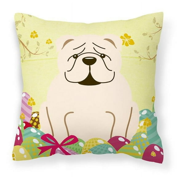 Easter Eggs Design Dog Art Fabric Decorative Pillow
