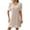 Beige, variant on WRKEKC Summer Casual Dresses for Women, Womens Plus Size T-Shirt Dresses, Knee Length Dress for Women,Women's Casual Stripe Summer Short Sleeve Round-Neck Dress