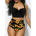 thumbnail image 3 of Ensemble Bikini Femme Taille Haute Maillot de Bain Rembourré, 3 of 5