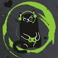 thumbnail image 3 of CafePress - Gamer Cat Men's Long Sleeve T Shirt - Long Sleeve Dark T-Shirt, 3 of 4
