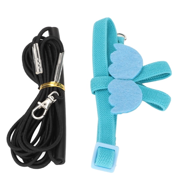 Correa Elástica Liviana para Arnés de Pájaros para Mascotas, Ajustable, Portátil Con Lindas Alas, Asa CÓModa, Gran para Los Amantes de Las Aves, Hecha de Correas Elérstica