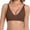 Brown, variant on Wireless Bras Women Seamless No Underwire Push Up Bra Supportive Deep V Bralette Everyday Comfortable T-Shirt Bra