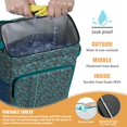 thumbnail image 2 of Travel Cooler Bag - DarkGreen Cartoon Dinosaurs Silhouette Pattern Camping Beer Cooler Backpack with Bottle Opener- Waterproof Insulated Picnic Backpacks - Cooler Bag for Beach, 2 of 6
