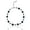 Blue, variant on Purple & Black Calsilica Stone Bali Style Adjustable Beaded Anklet