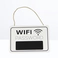 thumbnail image 4 of EeaseMX Etiqueta colgante rústica con contraseña WIFI para puerta de tienda, letrero mural colgante, adorno de diseño, placa de madera, decoración de pared, accesorios para colgar con Wifi, 4 of 7
