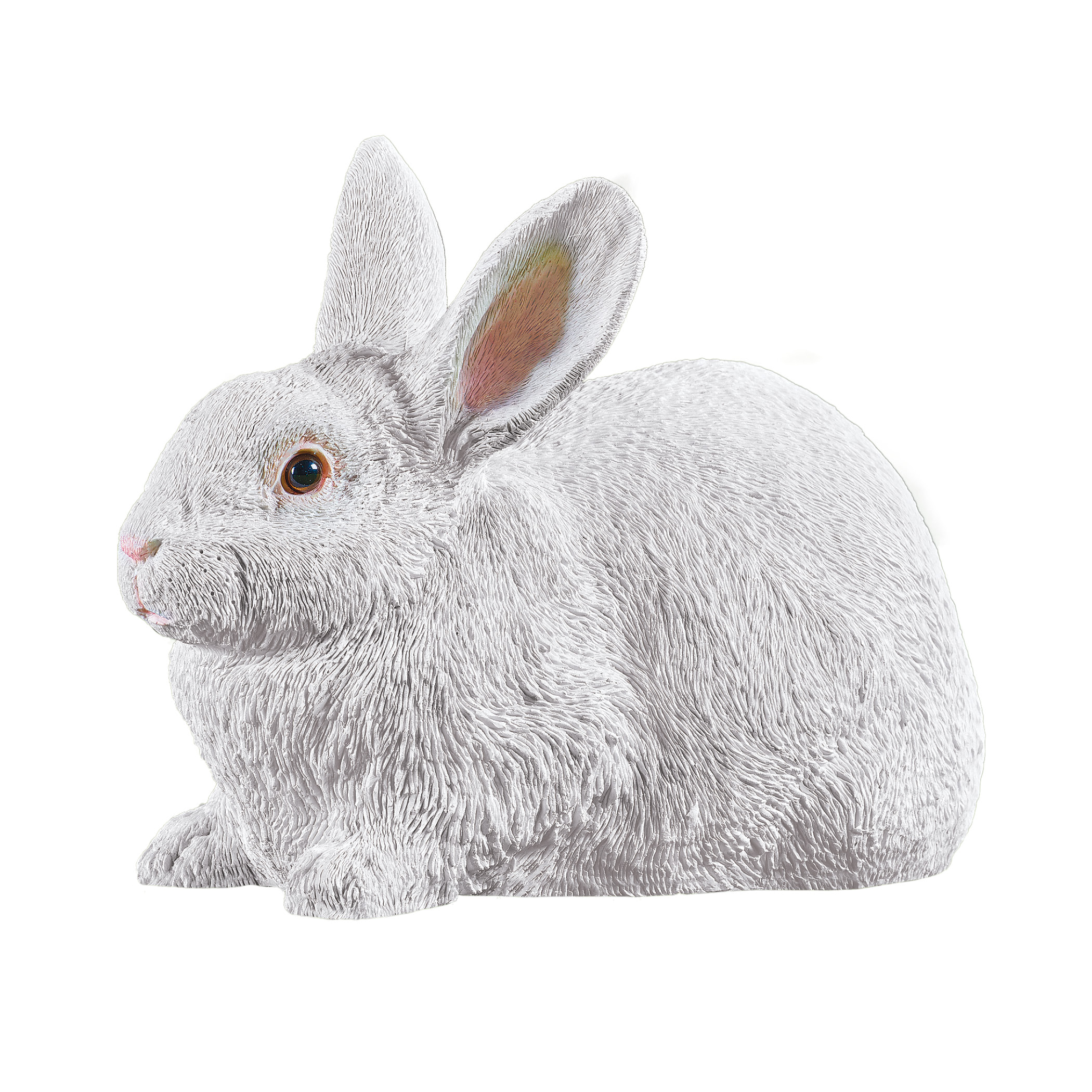 white rabbit garden ornament