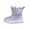 Purple, variant on Girls Boys Snow Boots Outdoor Warm Comfortable Non Slip Mid Calf Padded Small Big Kids Winter Thick sole Shoes Kids Ankle Booties Outdoor Walking(Grey,9-9.5 Years)