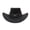 Black, variant on White Cowboy Hat - Men's Western Cowboy Style Hat Jazz Style Bowler Hat For Cosplay Performances,Black,M