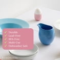 thumbnail image 5 of DANMARK LYNGBY Porcelain Egg Cup - Ceramic Holder for Soft Boiled Eggs - Decorative Breakfast Server - Cute & Colorful Egg Cups for Kids & Adults - Ideal Gift for Breakfast Lovers (Rose), 5 of 8