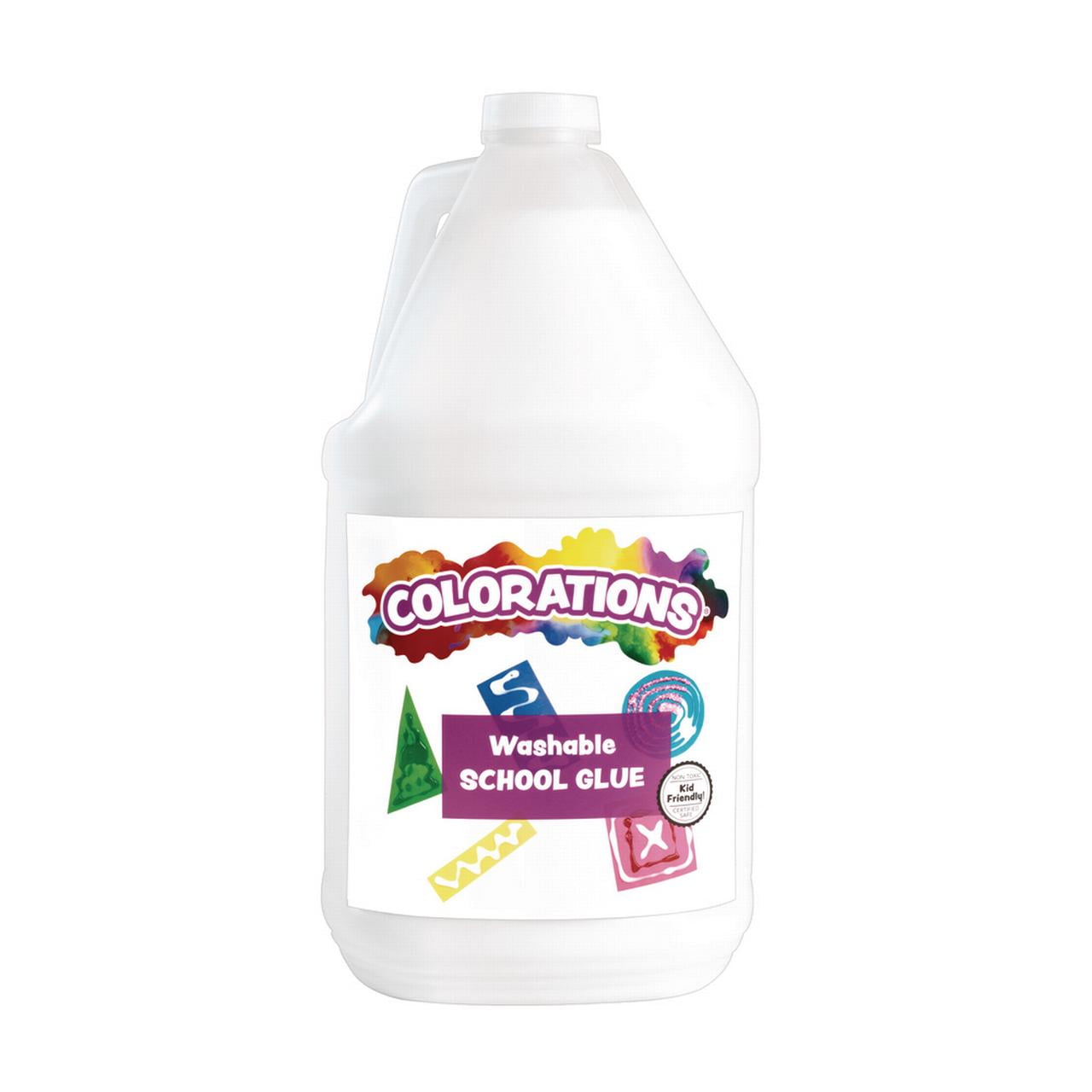 Colorations Washable White School Glue 1 Gallon (Item LCWG
