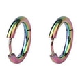 thumbnail image 1 of Pendientes con hebilla para la oreja con forma de anillo redondo de acero de titanio de 2,5 de espesor, con personalidad para hombres y mujeres, 1 of 2