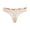 Beige, variant on Women's Panties High Waist Mesh Underwear Lace Thong Comfort Fit Stitching Breathable Smooth Waistband Seamless -Friendly -Style Red XL