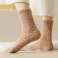 thumbnail image 7 of Compression Socks for Women - Fall Winter Coral Long House Socks, Thick Warm Design Soft Shed-Resistant, Sleep Comfort Socks for Diabetic Care, 7 of 7