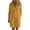 Orange, variant on Women's Collared Button Front Shirt Dress Casual Loose Cotton 3/4 Sleeve Tunic Summer Dress with Pockets White XL