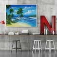 thumbnail image 3 of Summer Beach Oil Paint By Numbers Kits DIY pintado a mano sobre lienzo Wall Art Crafts Likrtyny decoración de arte, 3 of 9