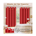 thumbnail image 5 of Cortinas Blackout Ventana Sala 300x230cm 2 Paneles Rojo, 5 of 5