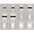 thumbnail image 5 of Aplique LED de pared para interiores, blanco, moderno, para pared, IP65, impermeable, de aluminio, para exteriores, para pared, para sala de estar, dormitorio, pasillo, escalera, camino (blanco cálid JAMW Sencillez, 5 of 5