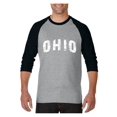 thumbnail image 1 of MmF - Mens Raglan Sleeve Baseball T-Shirts, up to Size 3XL - Ohio, 1 of 4