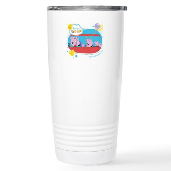 CafePress - Peppa Pig: New Adventures - Insulated Stainless Steel Travel Tumbler 20 oz.