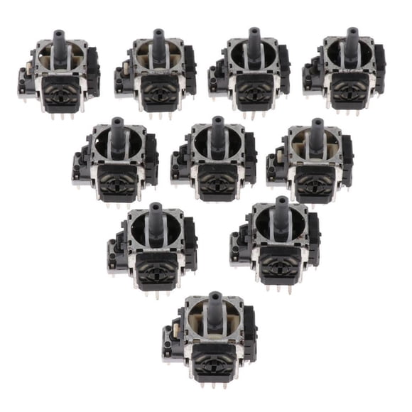 Inteprter L R Analog Joystick Control 3D Replacement Part Rocker for PS3 Videojuegos y accesorios Tipo 2 10 piezas