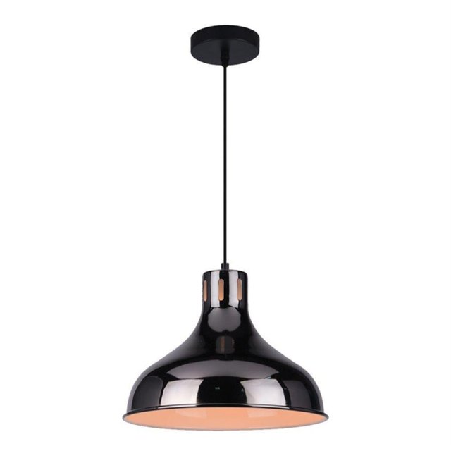 Xtricity - Pendant Light, 11.8 '' Width, From the Cavalioff Collection, Black Chrome