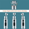 thumbnail image 4 of Clearance! Delayuji Faucets Accessories 3 Modes Anti Splash Tap Faucet Extender Booster Splashproof Faucet One Size Silver, 4 of 9