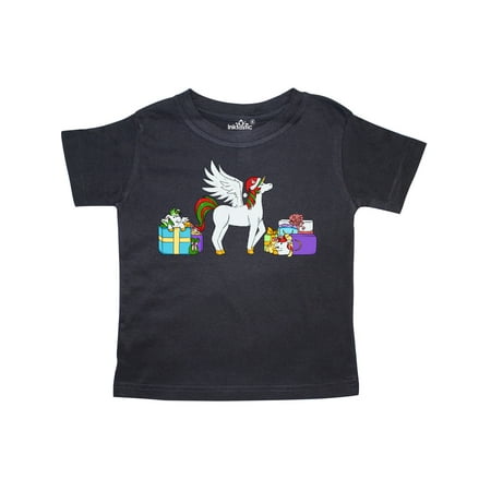 

Inktastic Christmas Unicorn with Gifts and Santa Hat Gift Toddler Boy or Toddler Girl T-Shirt