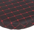 thumbnail image 4 of GROWTH TANK Housse Élastique Ronde pour Tabouret de Bar Coussin de Chaise Housse de Protection -Noir Grille Noire (Rouge)-35cm, 4 of 4