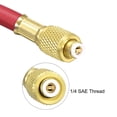 thumbnail image 4 of Unique Bargains 1.5m 1/4 SAE Thread Connector 800PSI Refrigeration Charging Hose Tube Red, 4 of 4